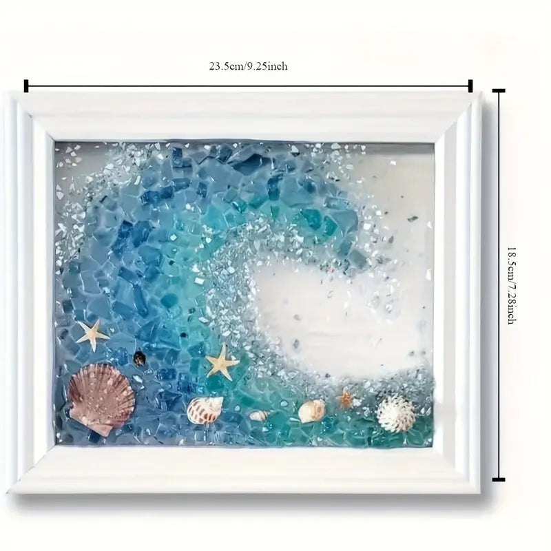 Ocean Treasures | DIY Sea Glass Art Kit with Natural Driftwood | Creative Home Decor for Unique Personal Touch 8