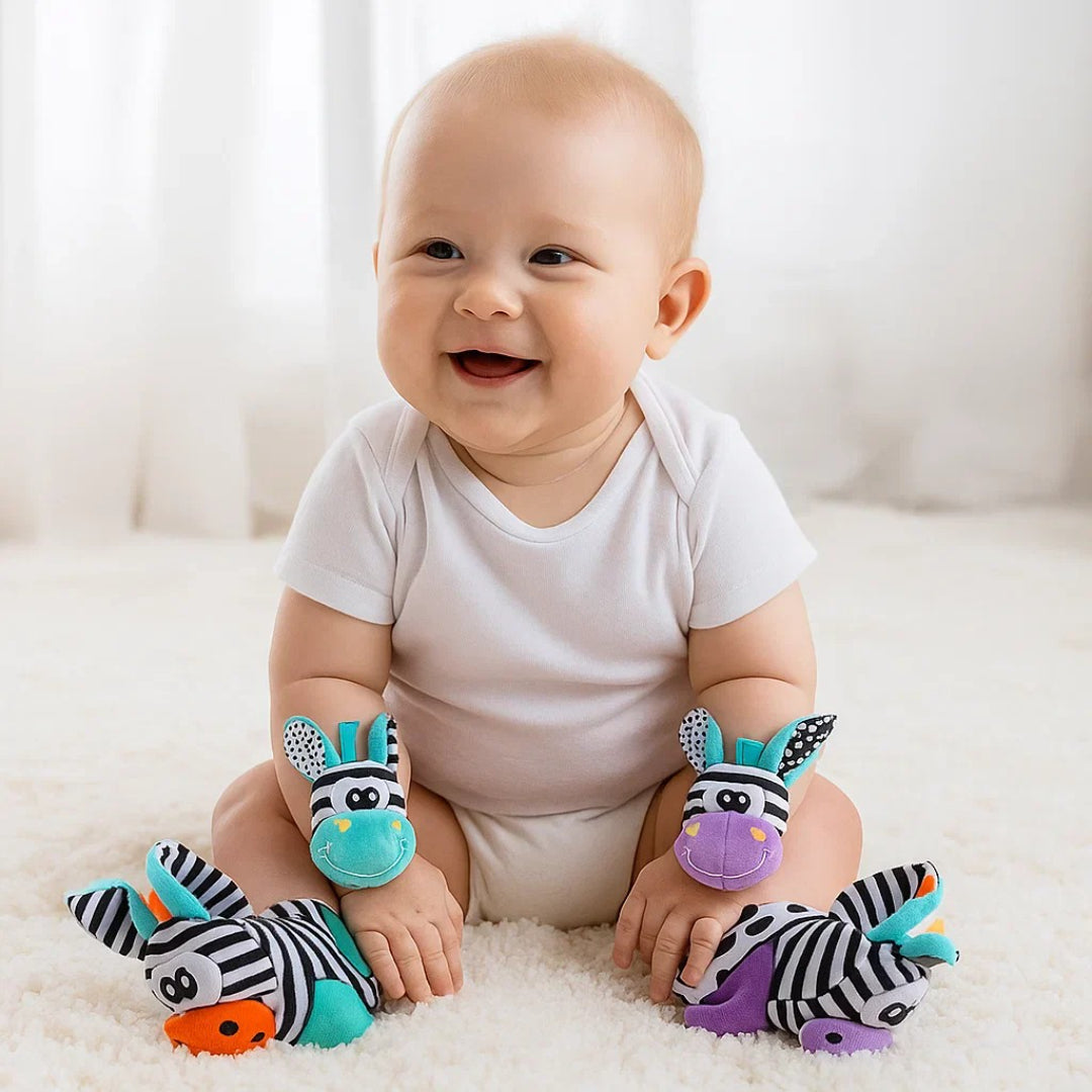 Weiche sensorische Handgelenk-Rasseln und Socken Set