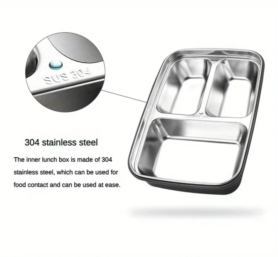 Luftdichte BPA-freie Edelstahl Bento Lunchbox