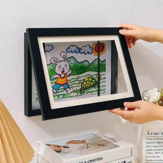 Kinderkunst-Displayrahmen mit Frontöffnung für einfache Aufbewahrung