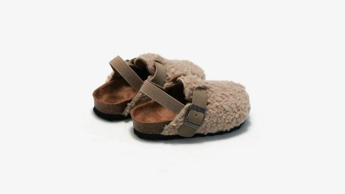 Unisex Kinder Woll-Mokassins