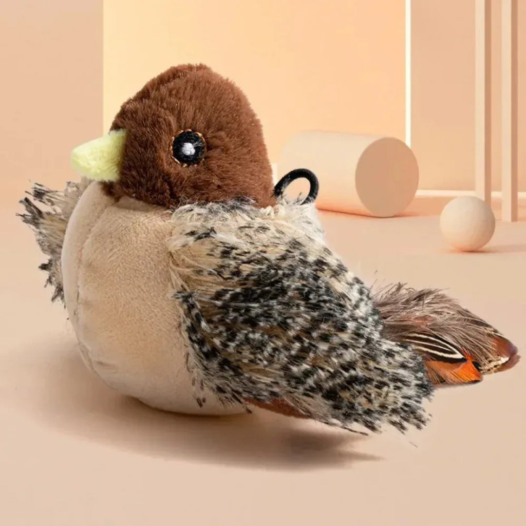 Interaktives, Geräusch-emittierendes, fliegendes Vogel-Katzenspielzeug