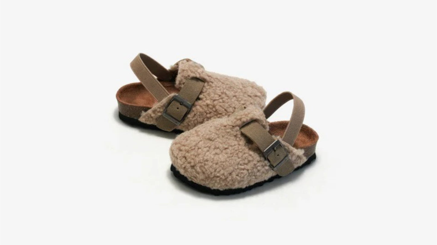 Unisex Kinder Woll-Mokassins