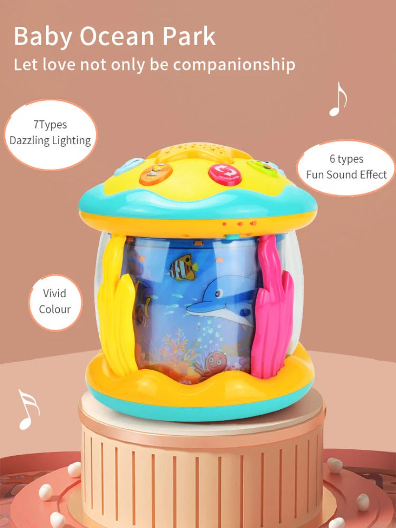 Ozean-Themen Montessori Bauchlage-Projektor mit Musik