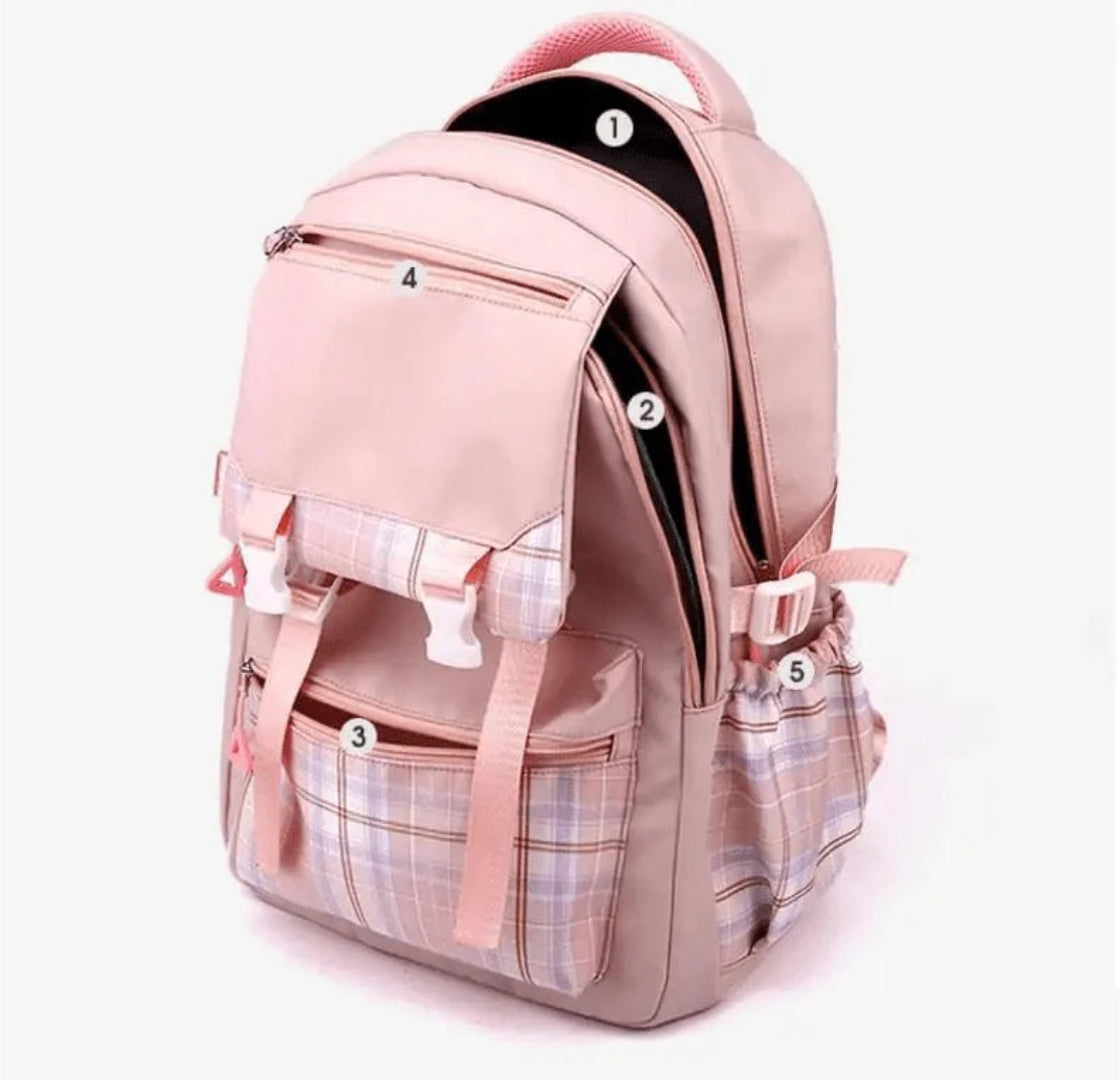 Geräumiger Schulrucksack mit Stitch-Design