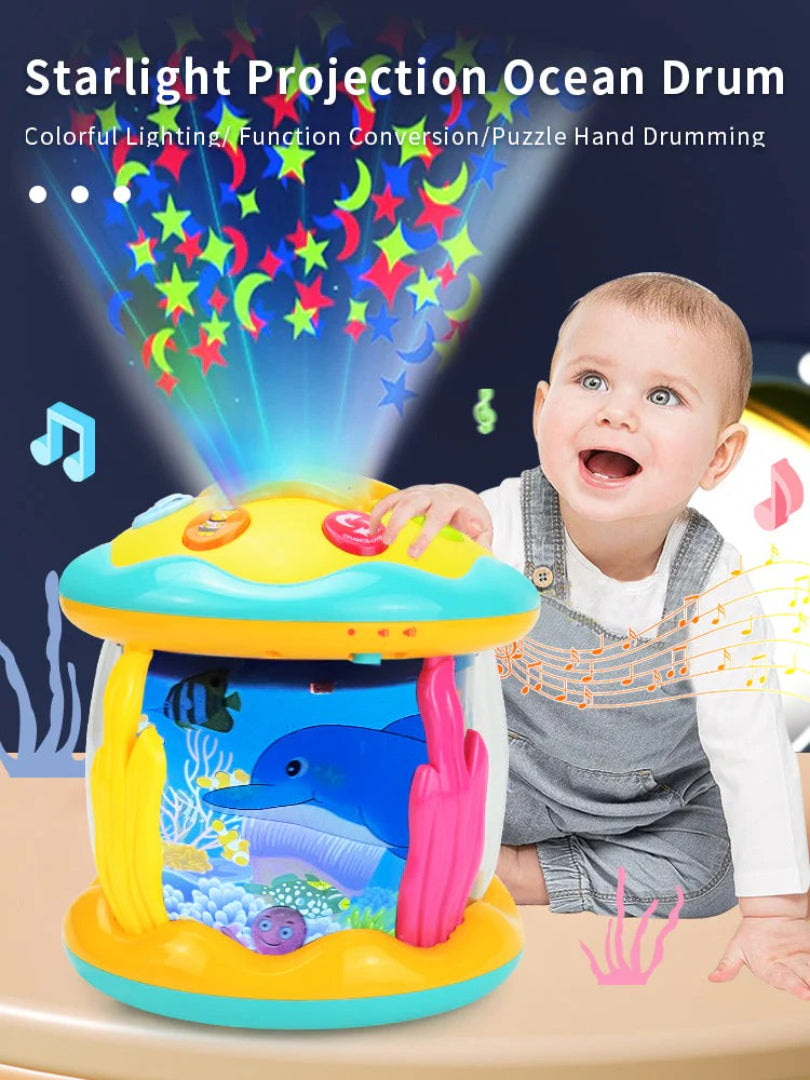 Ozean-Themen Montessori Bauchlage-Projektor mit Musik