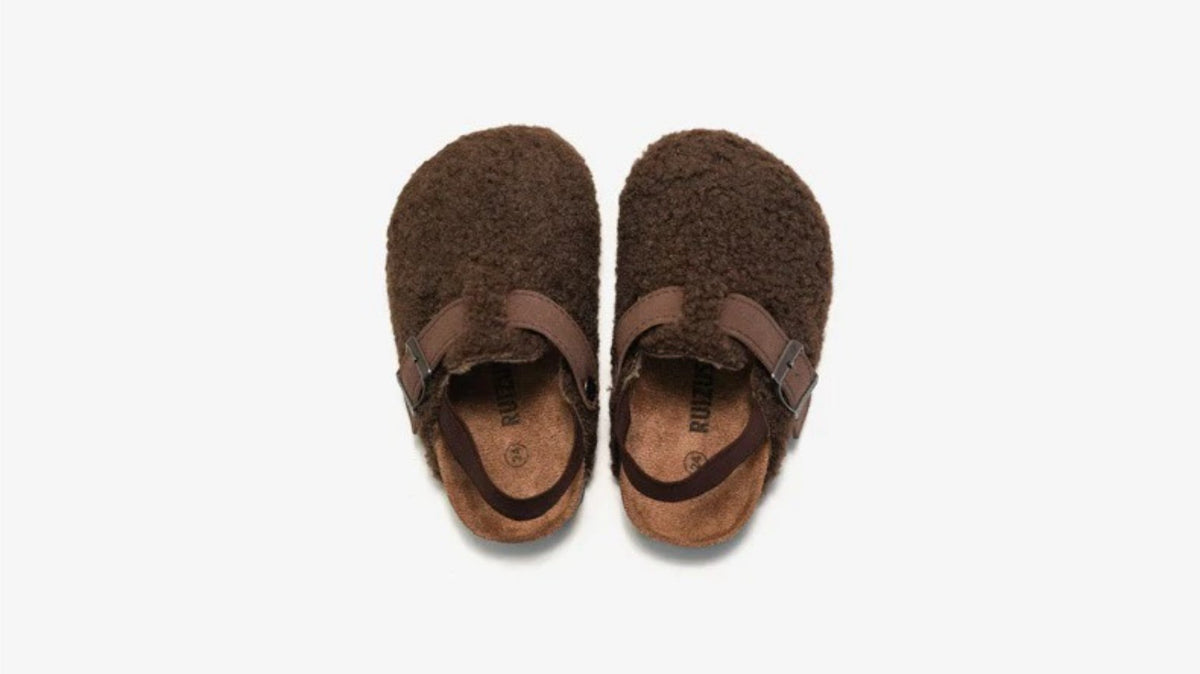 Unisex Kinder Woll-Mokassins