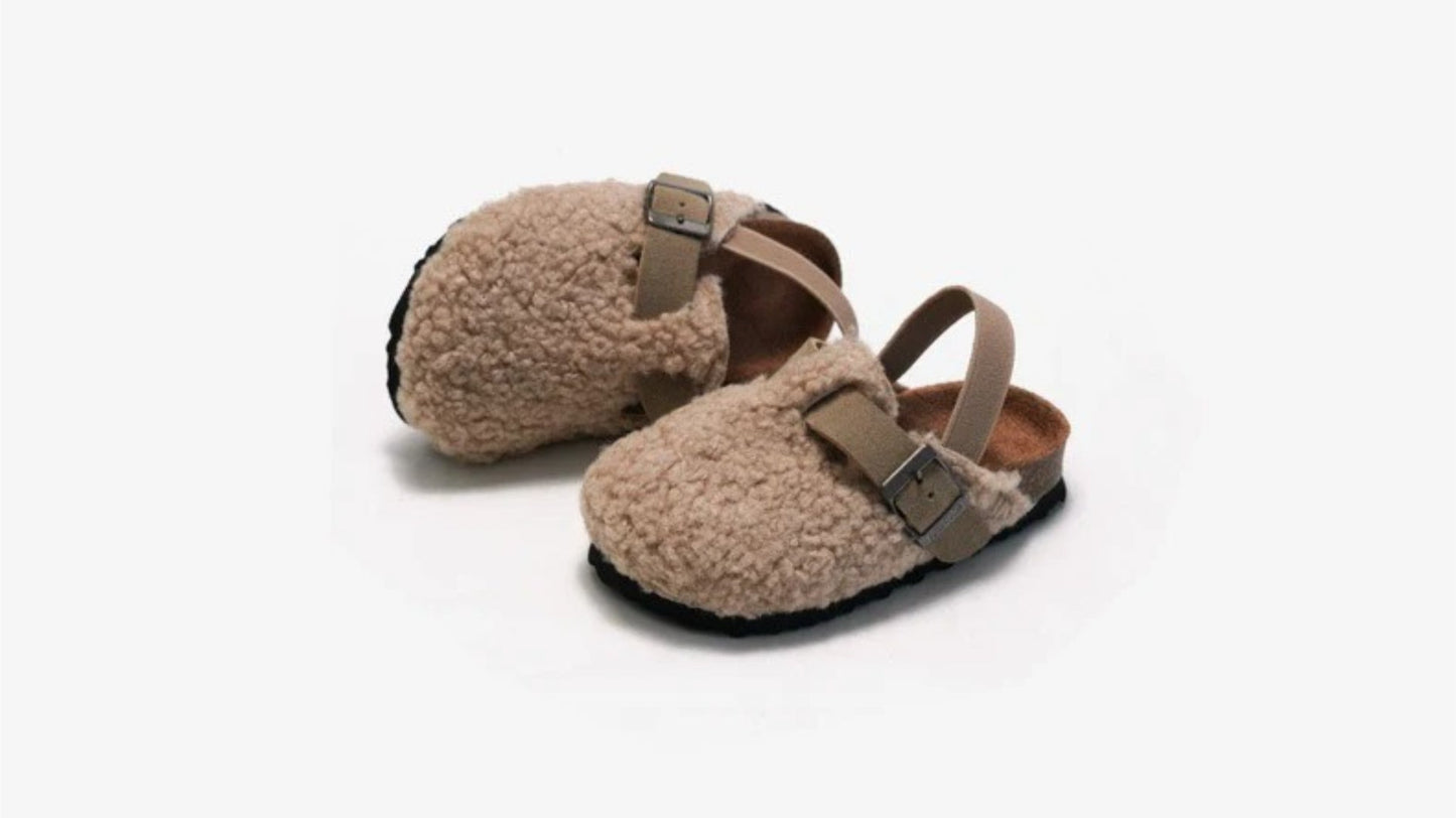 Unisex Kinder Woll-Mokassins