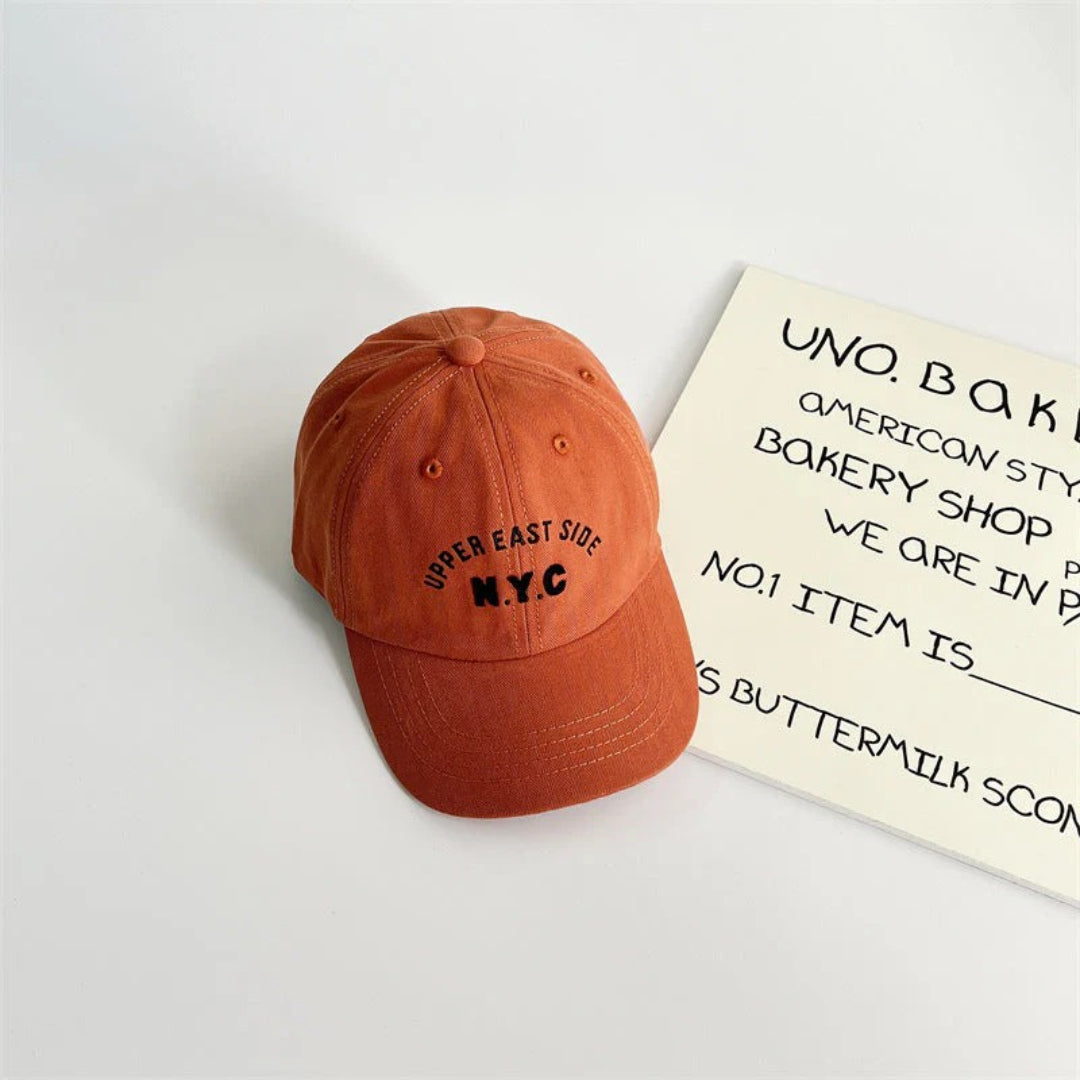 Unisex Kinder Sonnenhut mit NYC-Stickerei
