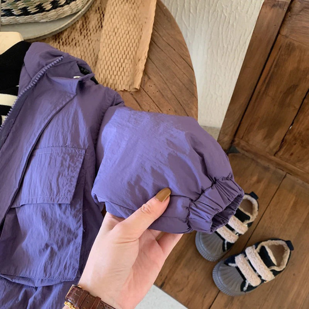 Unisex Polyester Kapuzenwindjacke