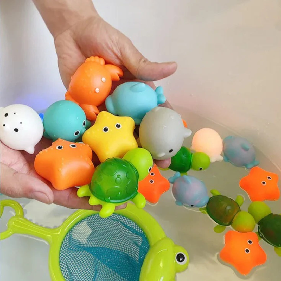 Interaktive Leuchtende Badspielzeuge für Kinder ab 3 Jahren
