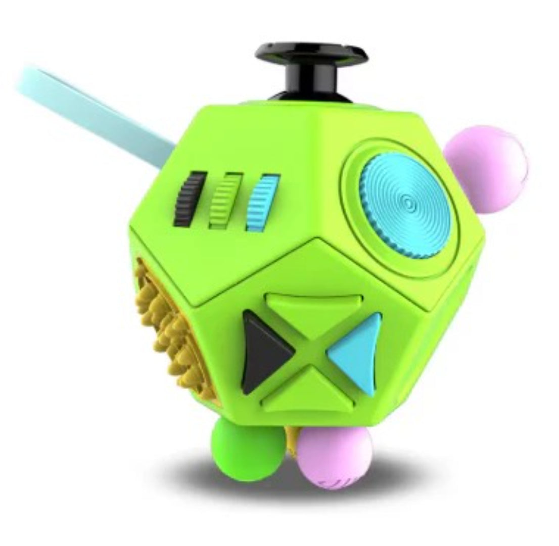 12-in-1 Fidget-Sensorwürfel - Stressabbau-Spielzeug