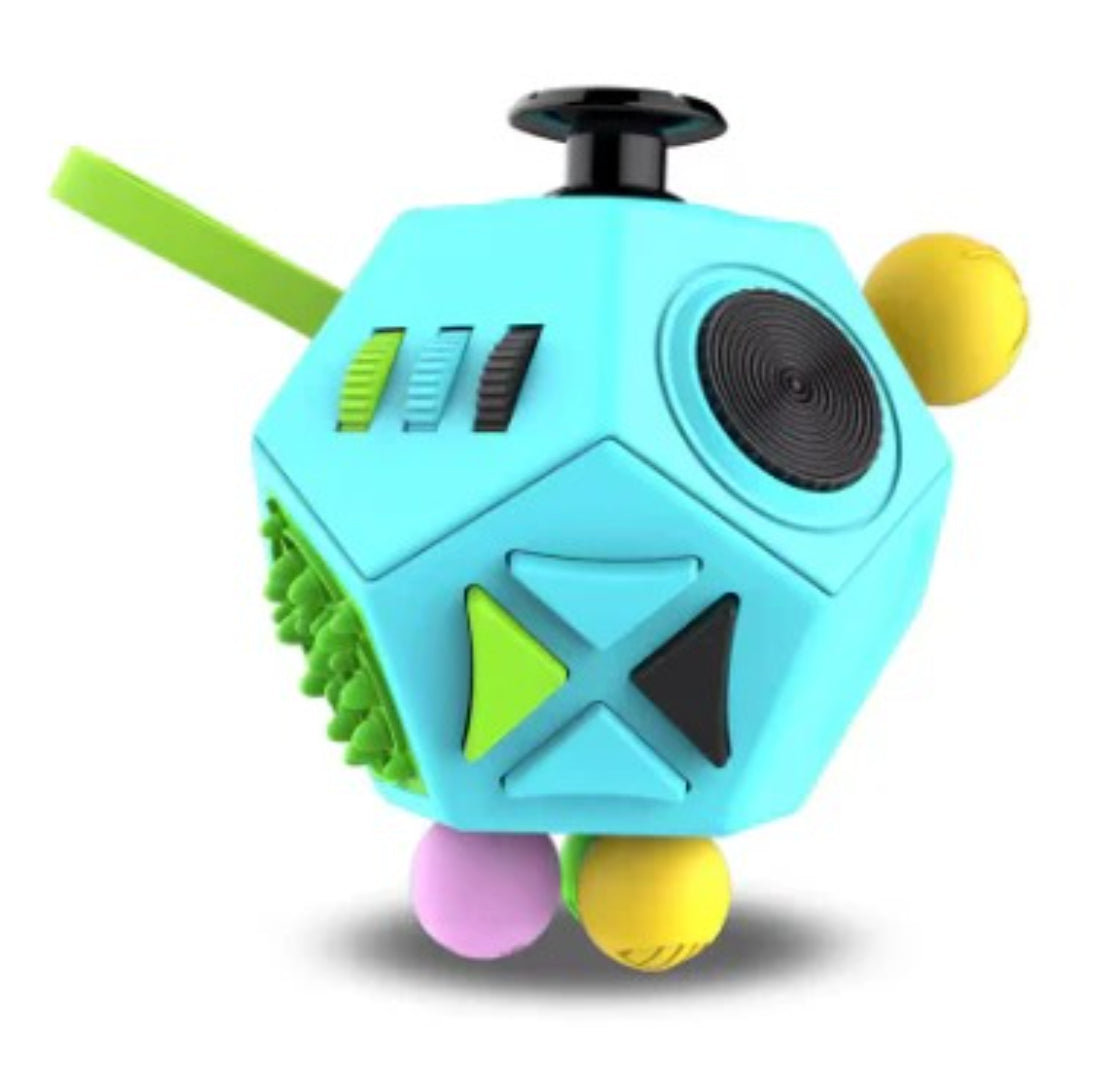 12-in-1 Fidget-Sensorwürfel - Stressabbau-Spielzeug