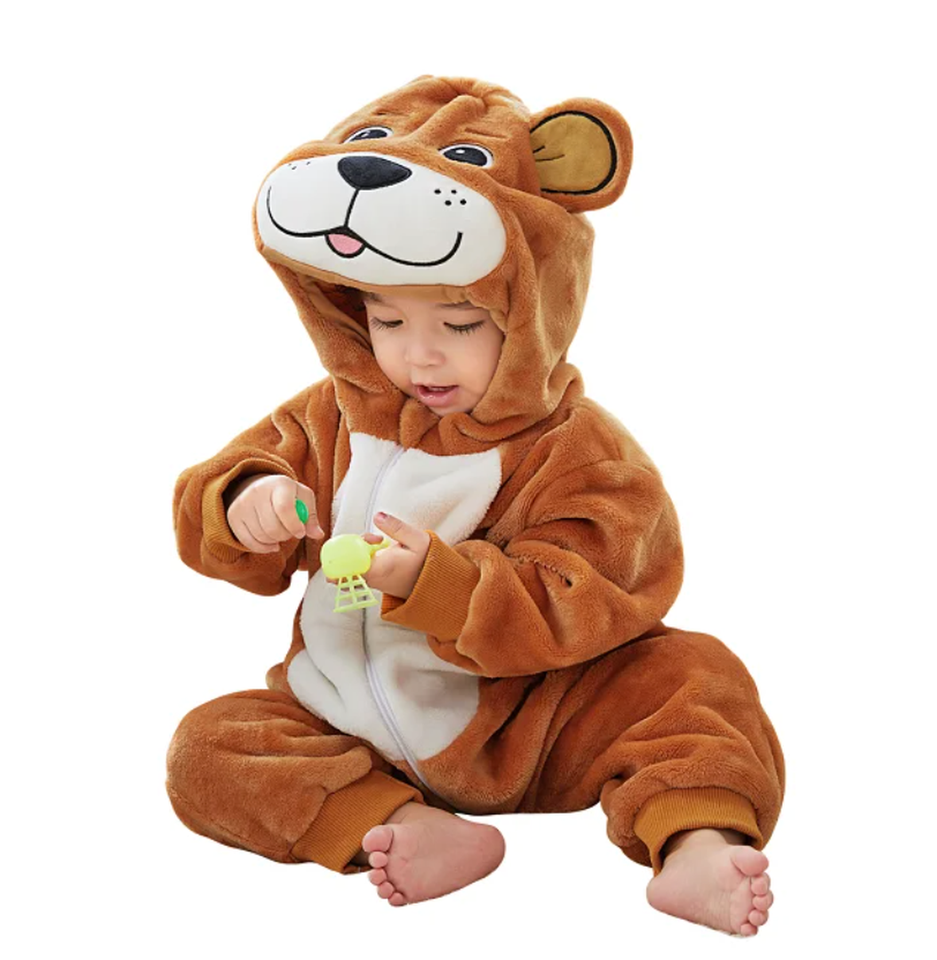 Gemütlicher Flanell Baby-Overall - Weiches Outfit für einfache Wechsel