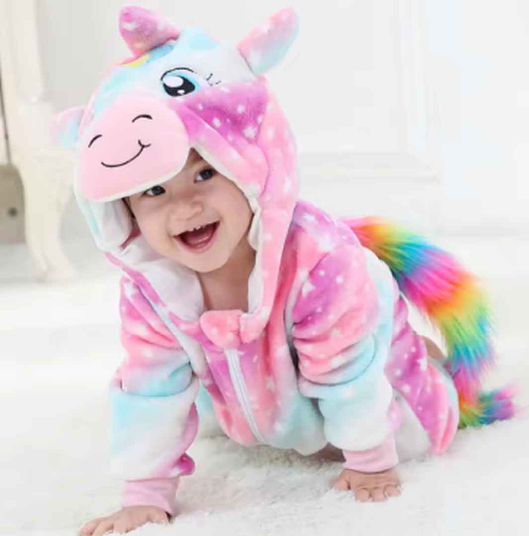 Gemütlicher Flanell Baby-Overall - Weiches Outfit für einfache Wechsel