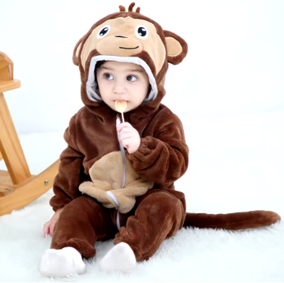 Gemütlicher Flanell Baby-Overall - Weiches Outfit für einfache Wechsel