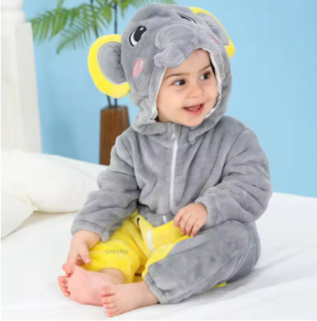 Gemütlicher Flanell Baby-Overall - Weiches Outfit für einfache Wechsel