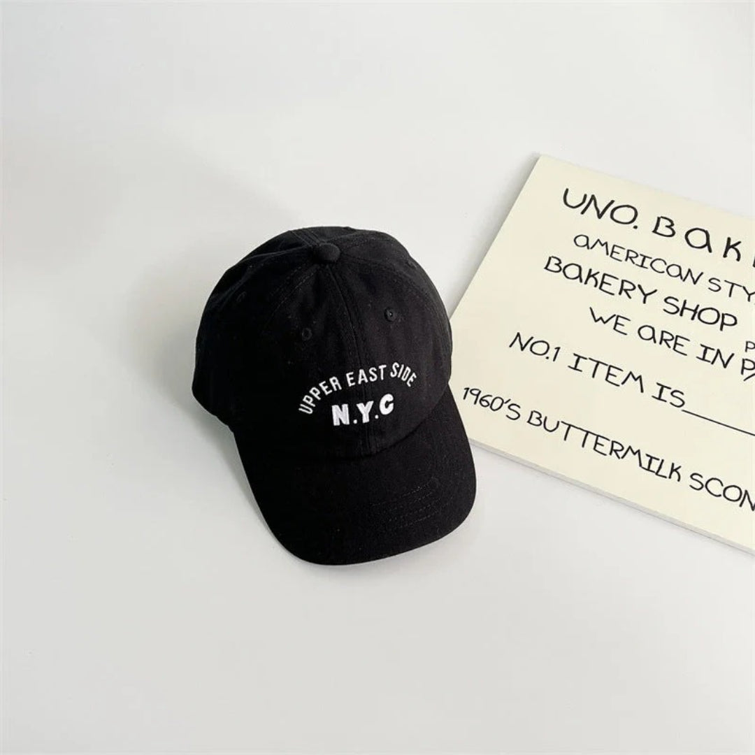 Unisex Kinder Sonnenhut mit NYC-Stickerei