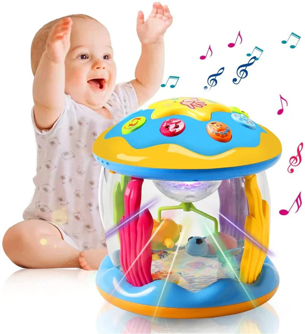 Ozean-Themen Montessori Bauchlage-Projektor mit Musik