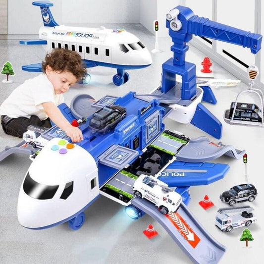 Flugzeug- und Fahrzeug-Spielset – Fantasievolles Abenteuer-Spielzeug