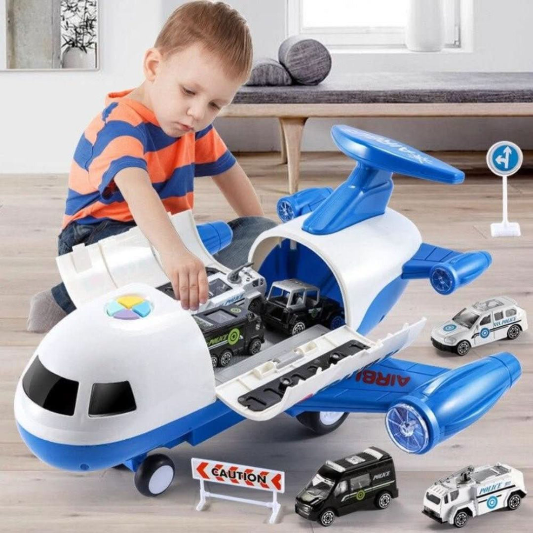 Flugzeug- und Fahrzeug-Spielset – Fantasievolles Abenteuer-Spielzeug
