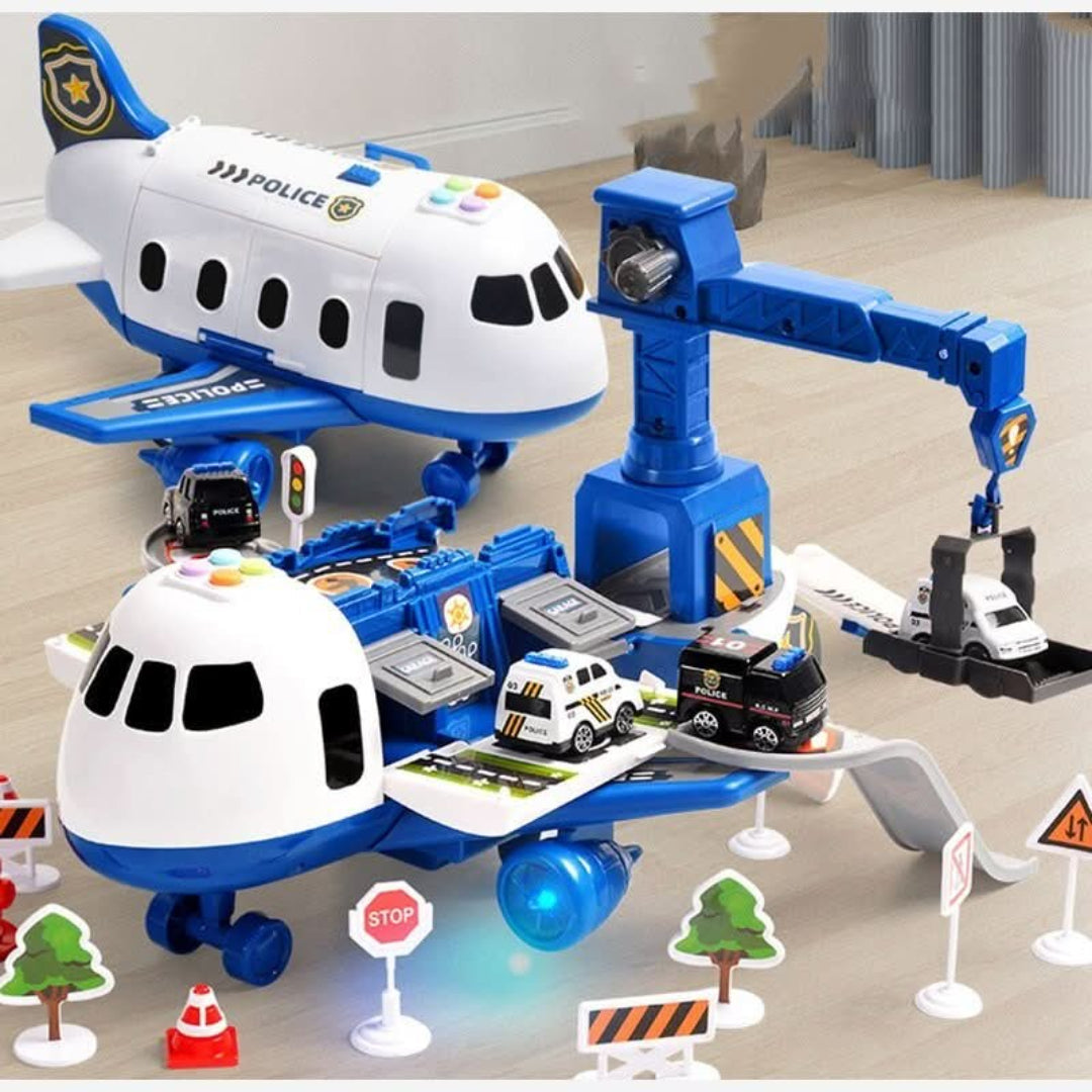 Flugzeug- und Fahrzeug-Spielset – Fantasievolles Abenteuer-Spielzeug