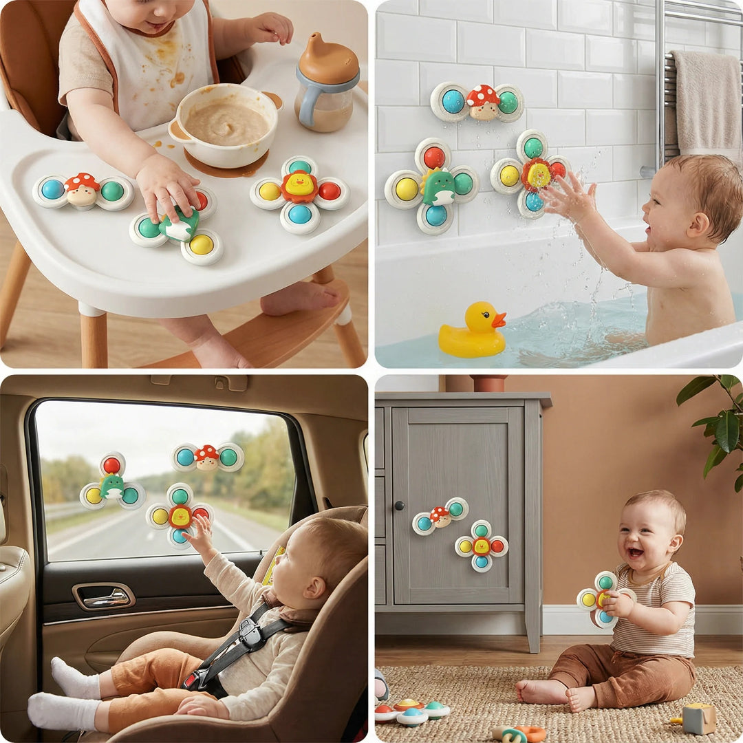 3-teiliger Saugnapf-Spinning-Set