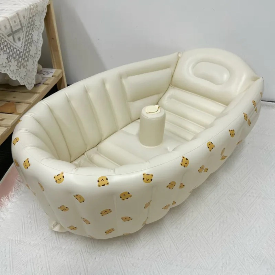 Tragbare aufblasbare Babybadewanne für Reisen
