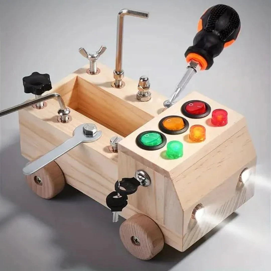 Montessori-Sinnesbrett – Fesselndes Spielzeug zur Verbesserung der motorischen Fähigkeiten