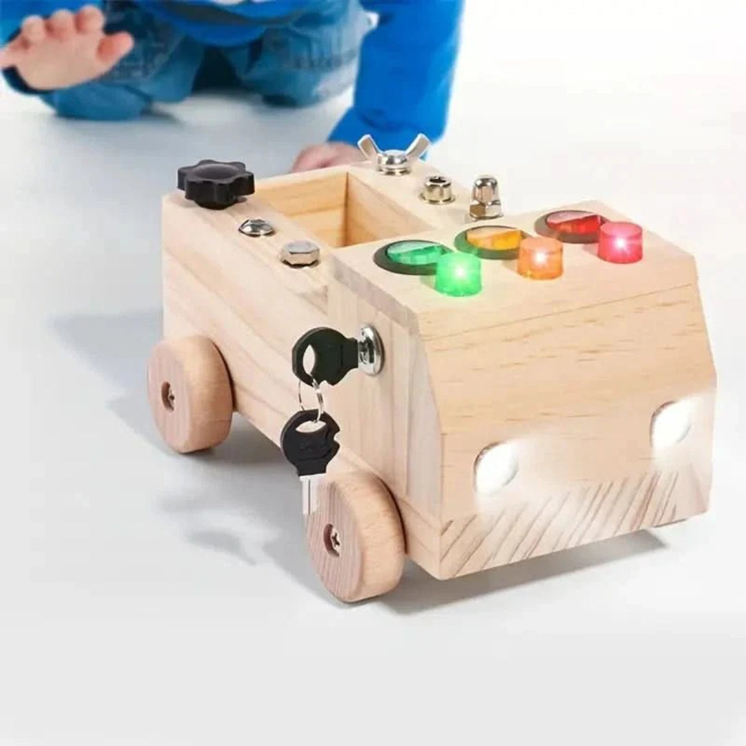 Montessori-Sinnesbrett – Fesselndes Spielzeug zur Verbesserung der motorischen Fähigkeiten