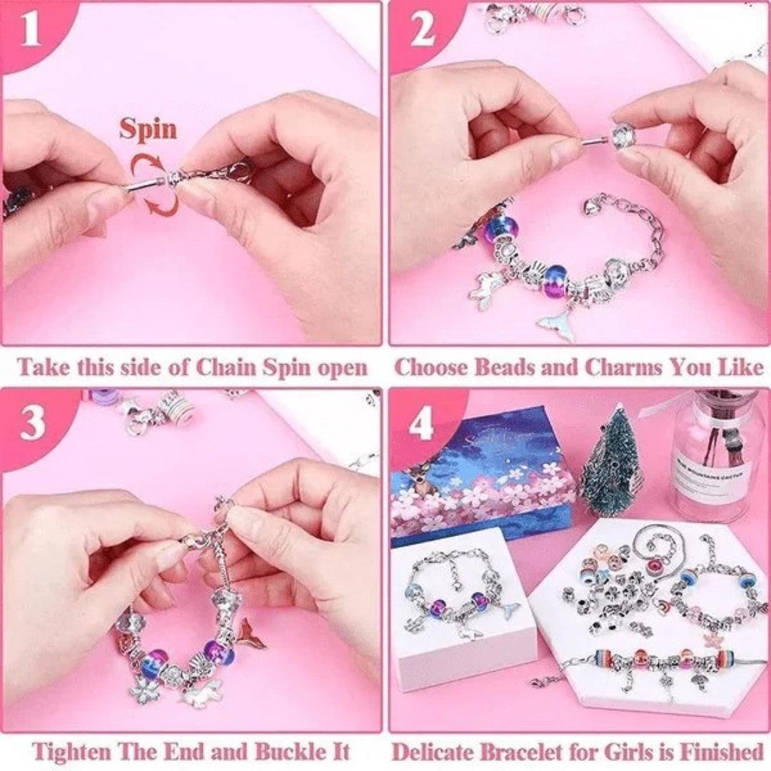 Anpassbares Armband Bastelset mit Aufbewahrungsbox
