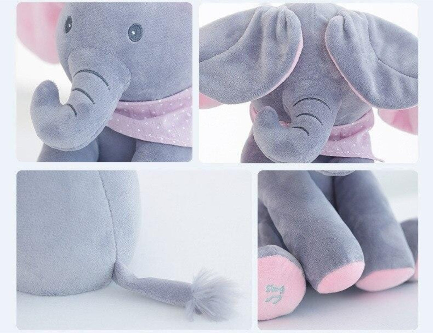 Plüsch-Musikalischer Elefant Versteckspielzeug