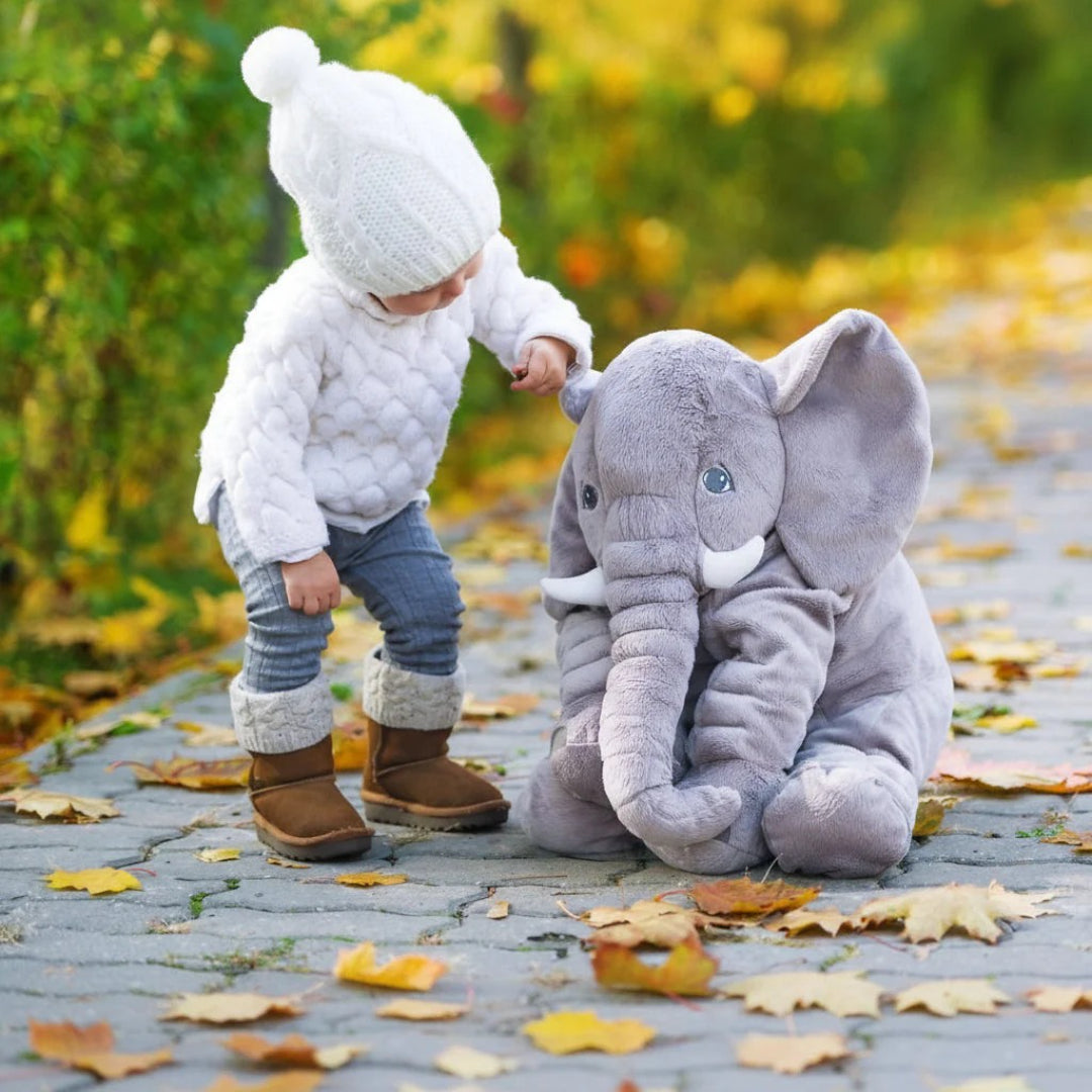 Ultra-weiches Plüsch-Elefantenkissen – Perfekt für Säuglinge und Kinder