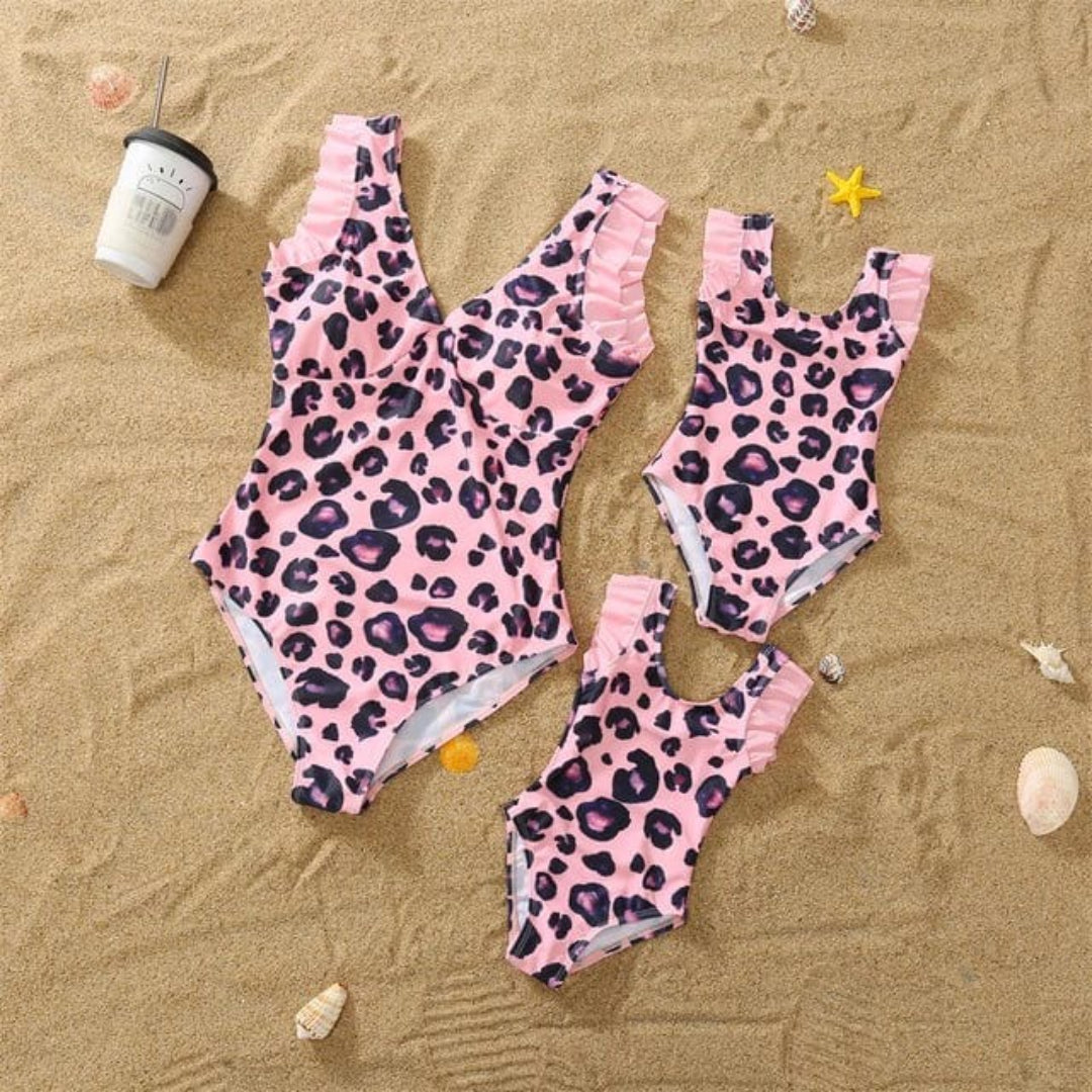 Koordiniertes Badeanzug-Set für Mama und Tochter - Mädchenbikini