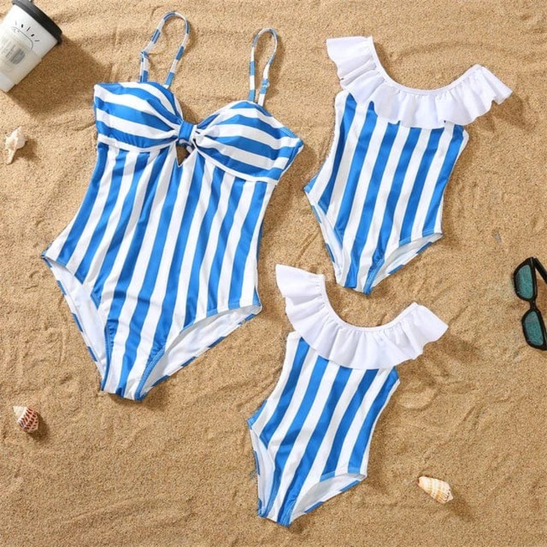 Koordiniertes Badeanzug-Set für Mama und Tochter - Mädchenbikini
