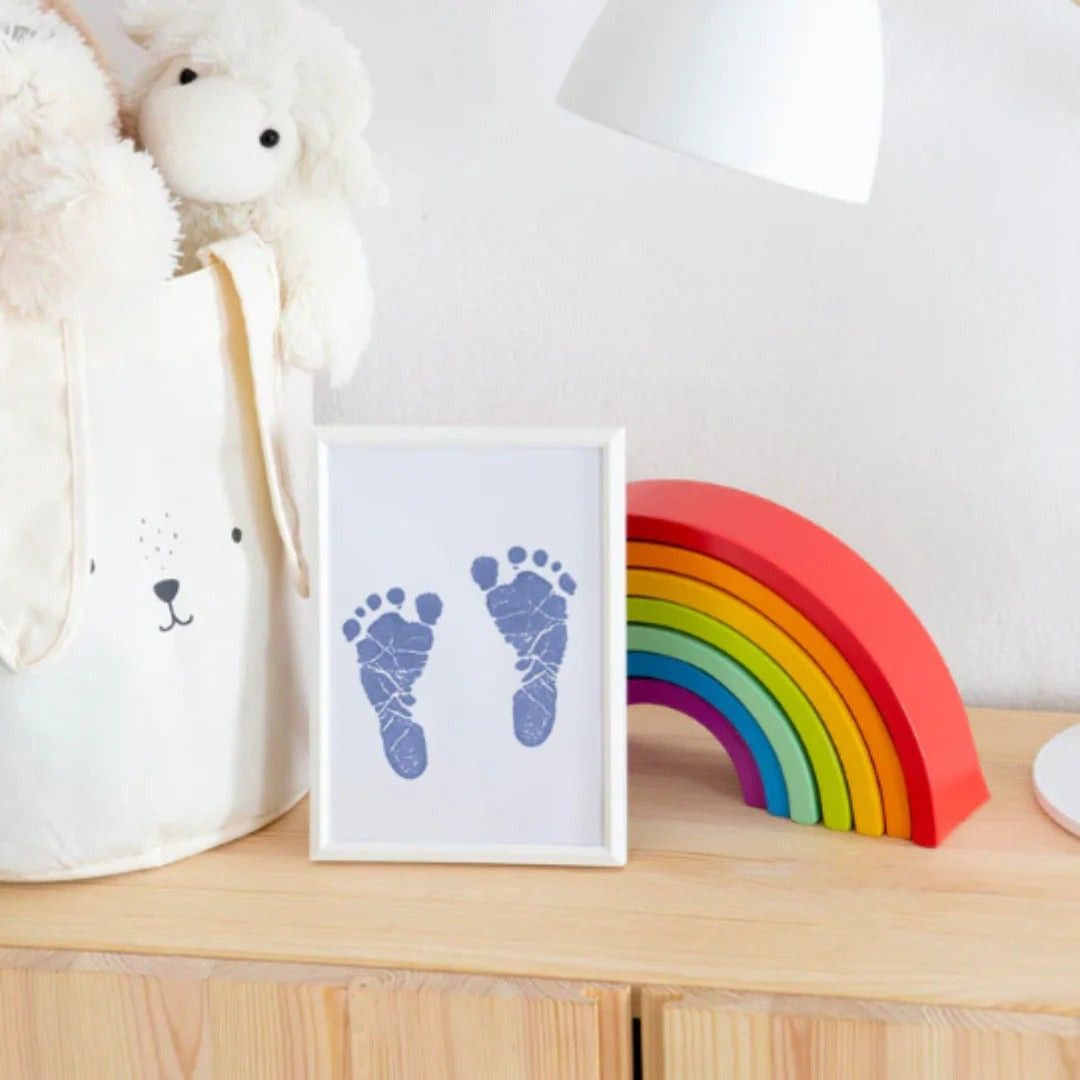 Messfreies Baby-Hand- und Fußabdruck-Erinnerungsrahmen-Kit