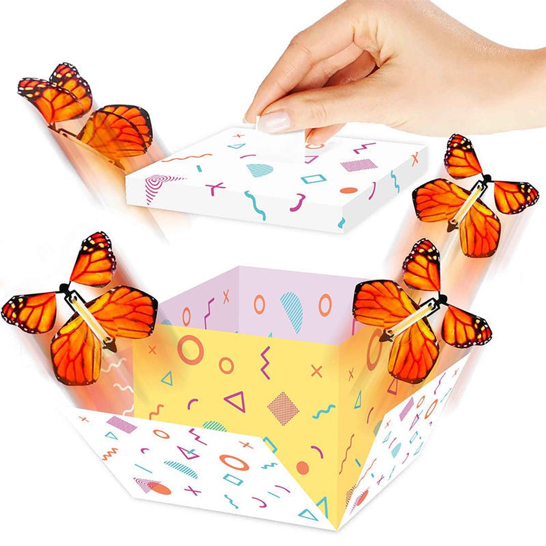 Aufzieh-Magie Schmetterlingsset - Fliegende Schmetterlinge