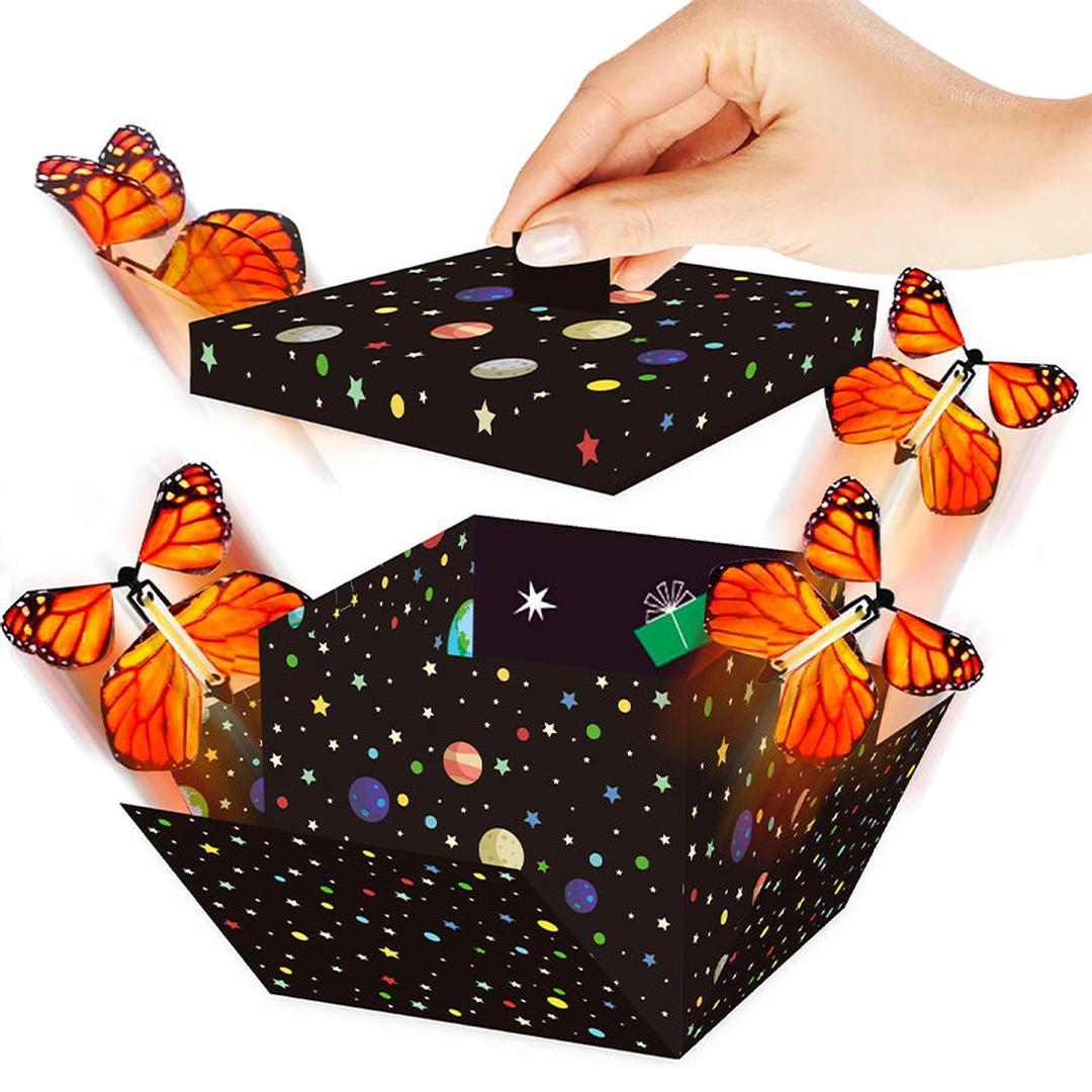 Aufzieh-Magie Schmetterlingsset - Fliegende Schmetterlinge