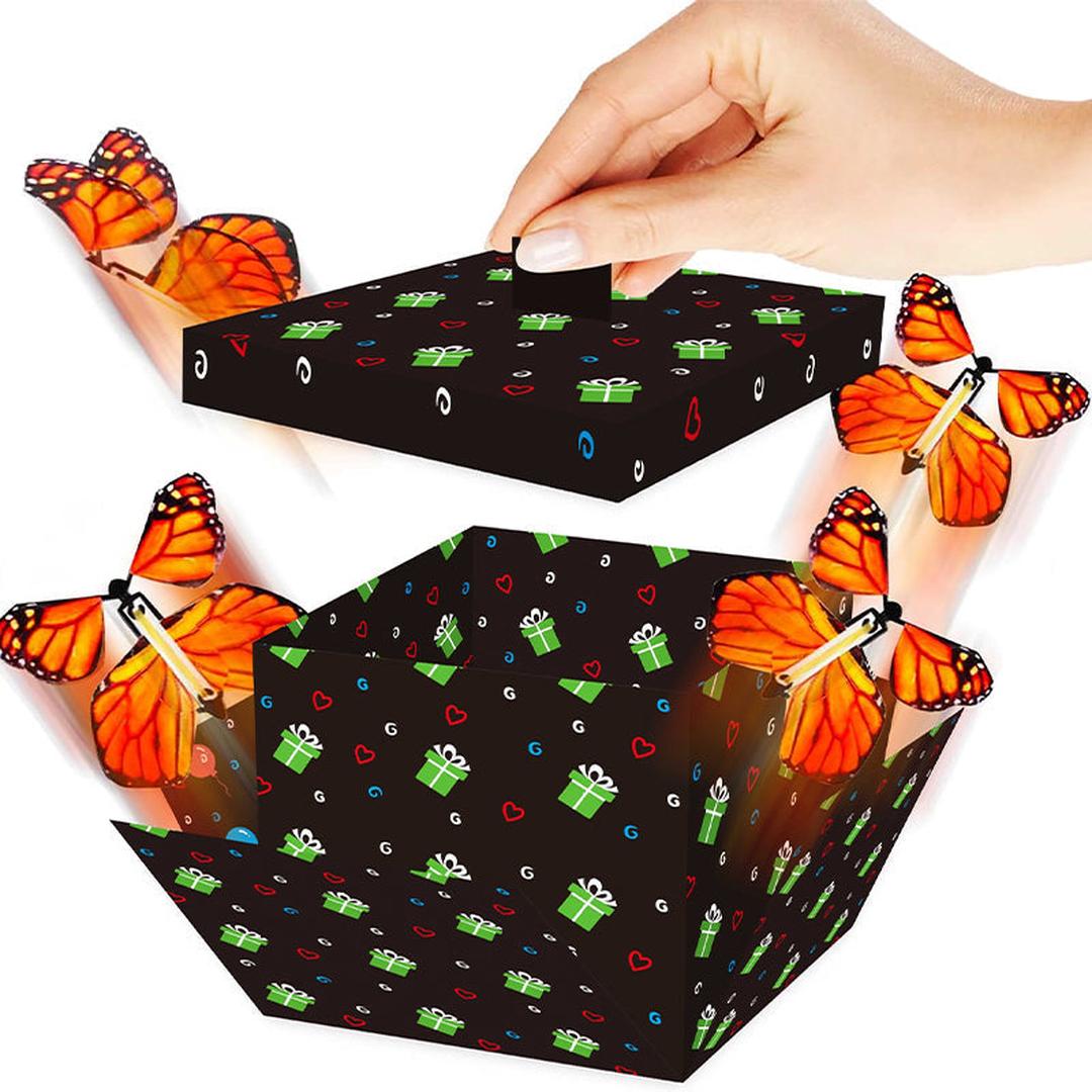 Aufzieh-Magie Schmetterlingsset - Fliegende Schmetterlinge