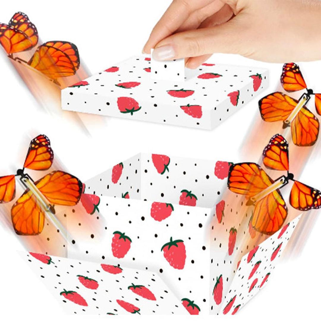 Aufzieh-Magie Schmetterlingsset - Fliegende Schmetterlinge