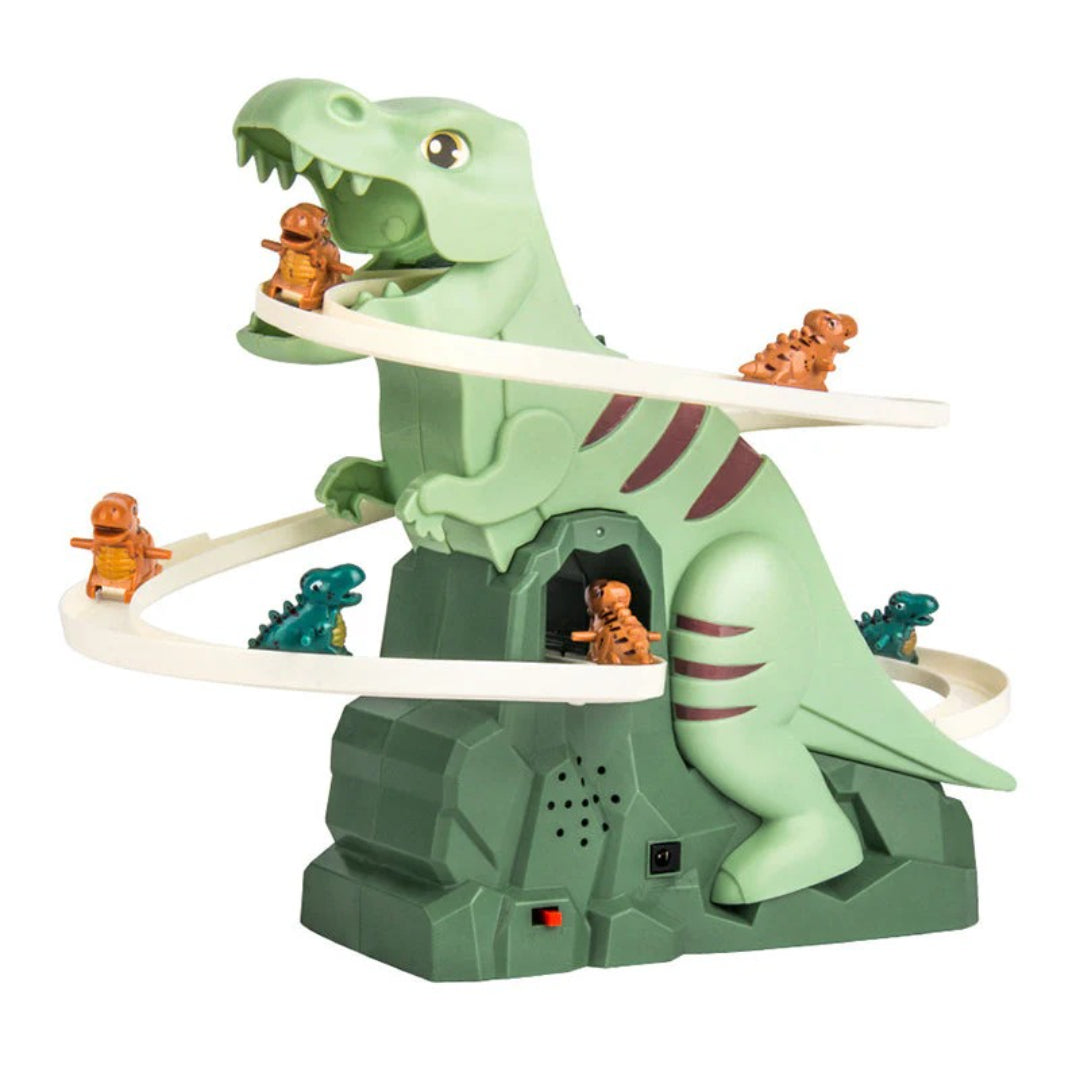 Dinosaurier-Rennstrecke mit Autos und automatischer Kletterfunktion