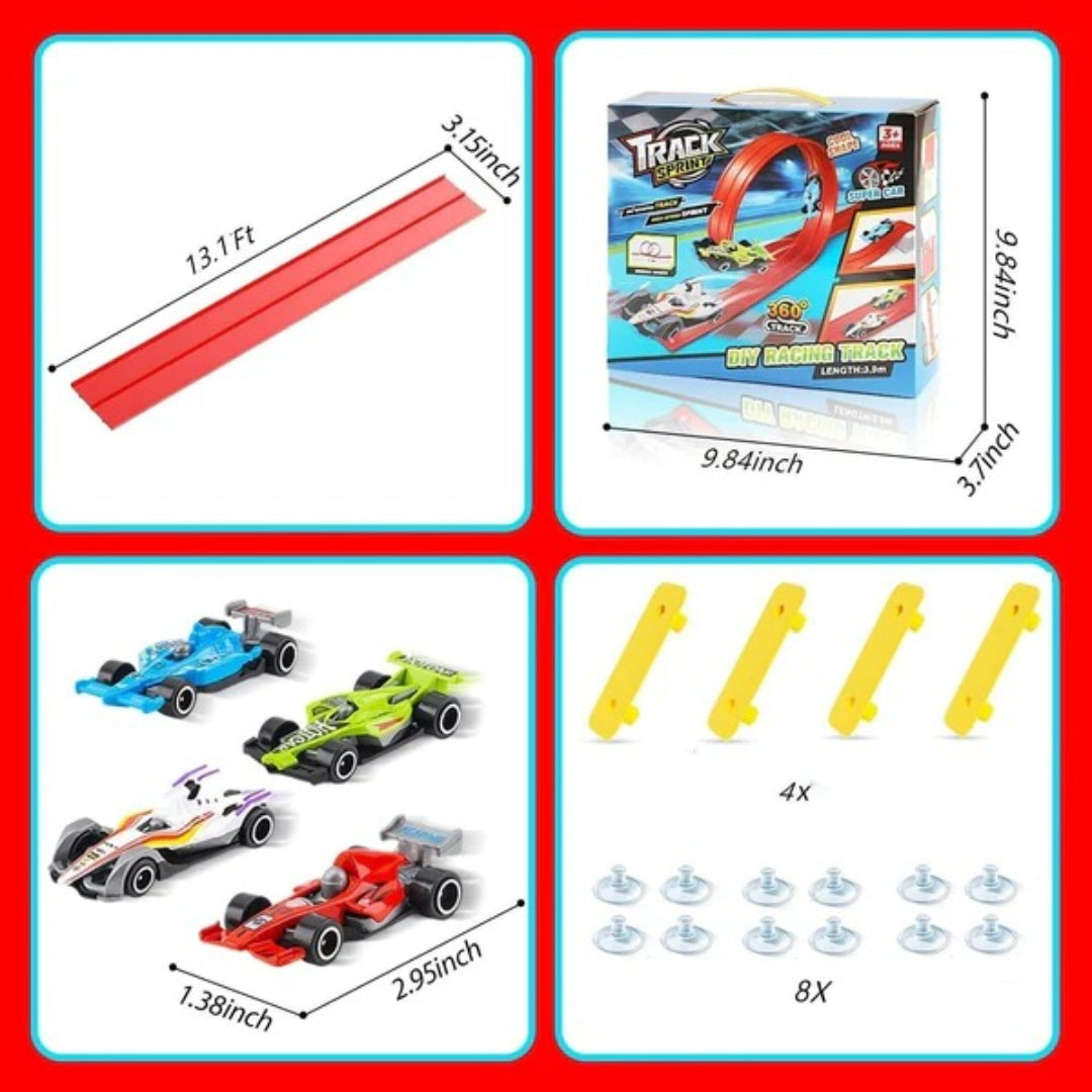 Verstellbare Rennstrecke und Auto-Set