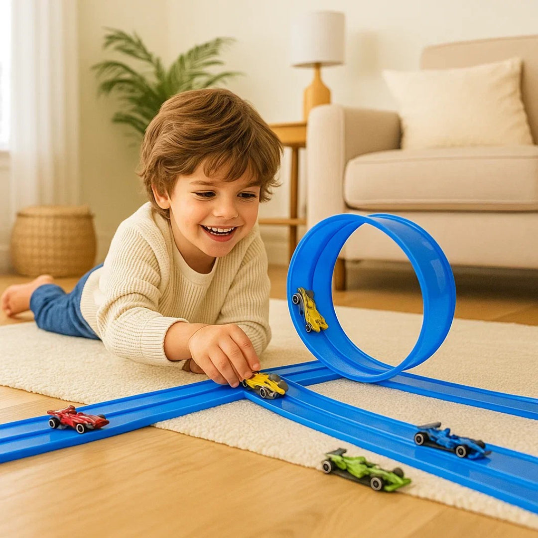 Verstellbare Rennstrecke und Auto-Set