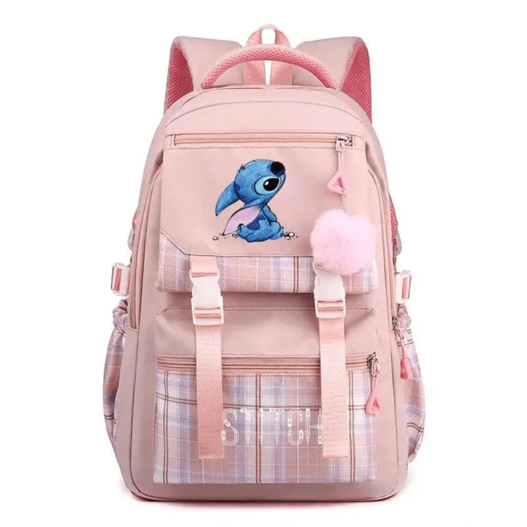 Geräumiger Schulrucksack mit Stitch-Design