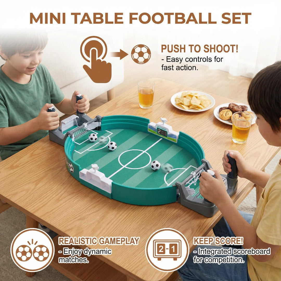 Kompaktes Tischfußballspiel-Set