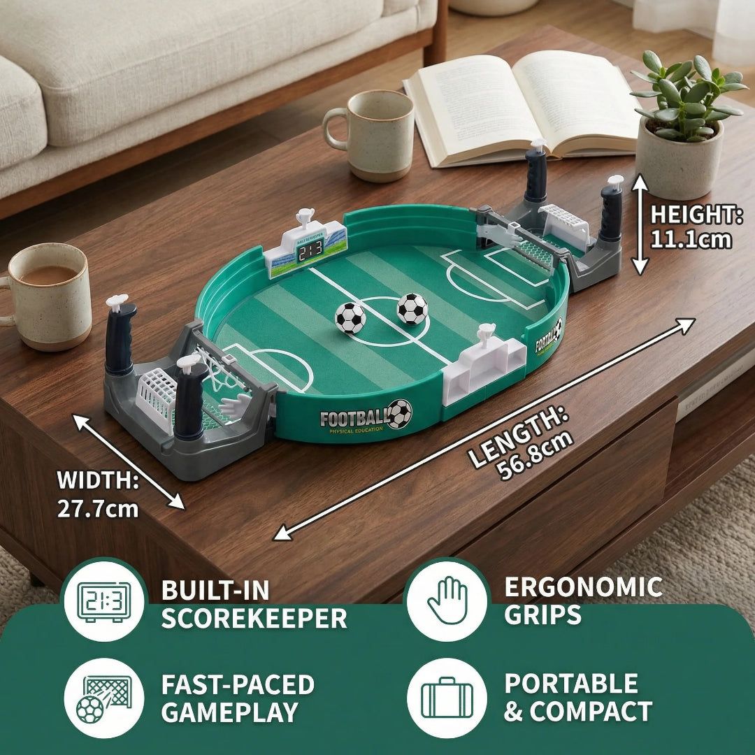 Kompaktes Tischfußballspiel-Set