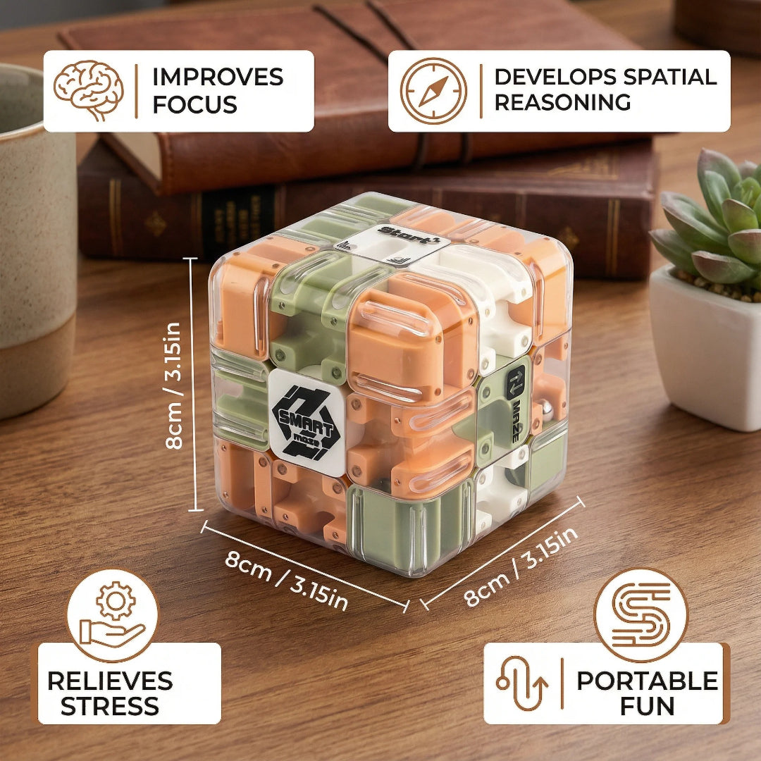 3D Labyrinth Puzzle Würfel - Logikspiel