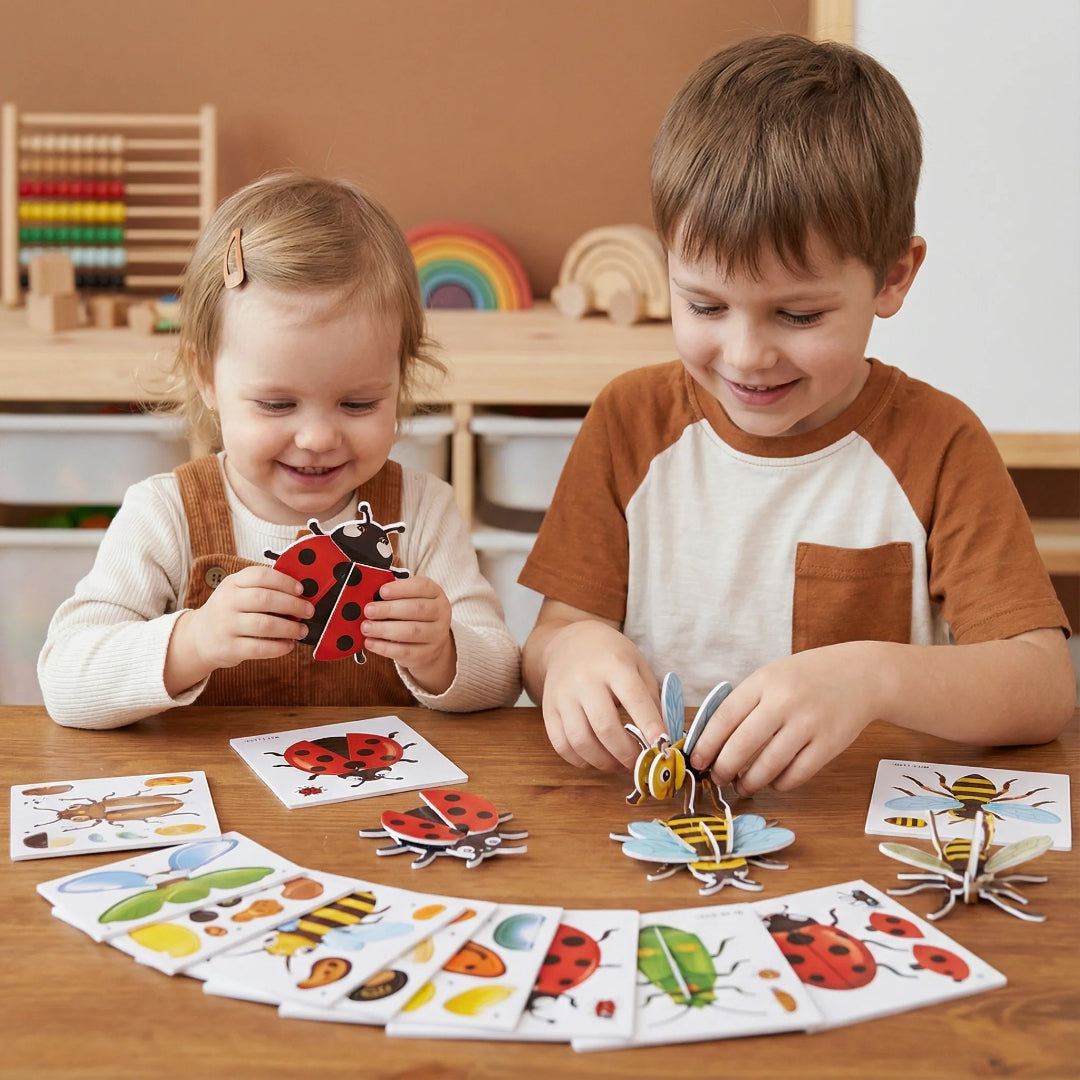 3D Cartoon Puzzle: Lustiges Konstruktionsspielzeug für Kinder