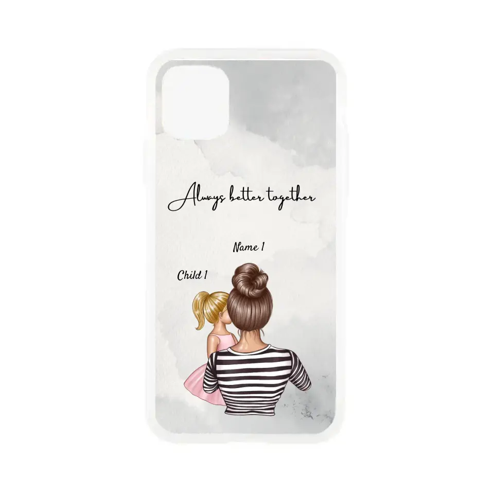 Mum with kids - Customized Phone Case (up to 4 children)