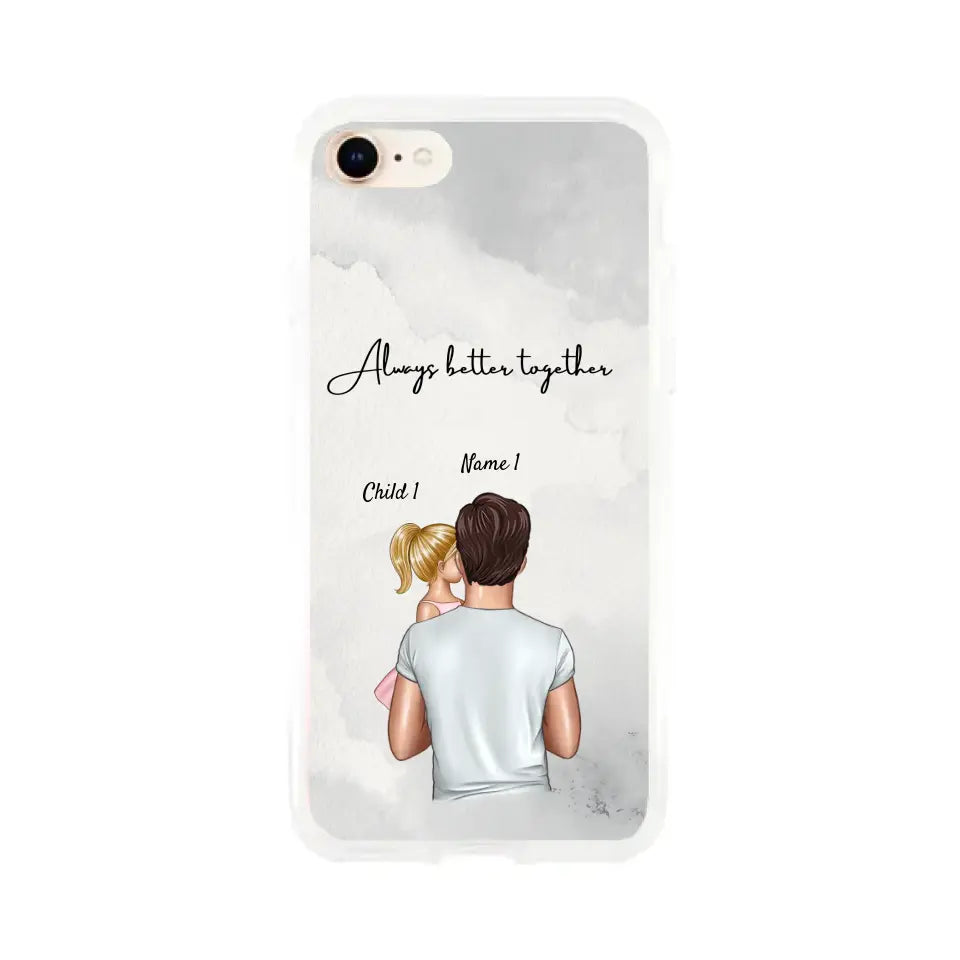 Dad with kids - Customized Phone Case (up to 4 children)